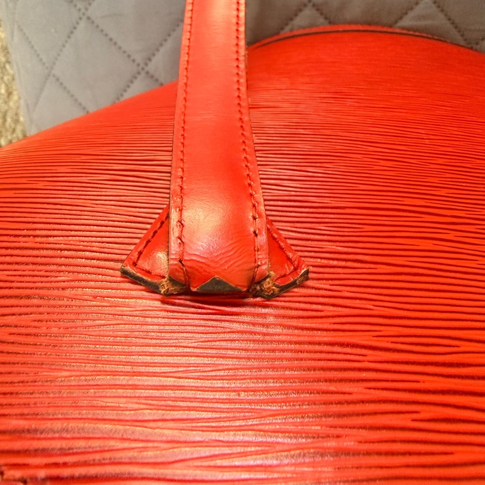 Authentic Louis Vuitton Red Epi Saint Jacques Tote - Picture 7 of 12